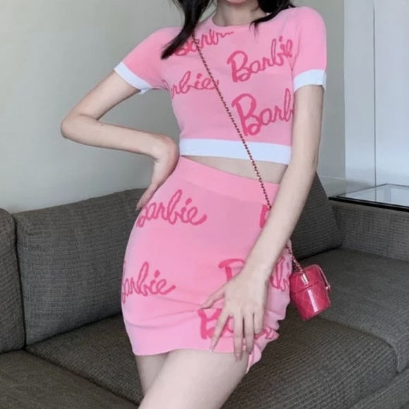 NWT Spring Letter Knit Barbie Skirt S: Small & Medium - Picture 6 of 6